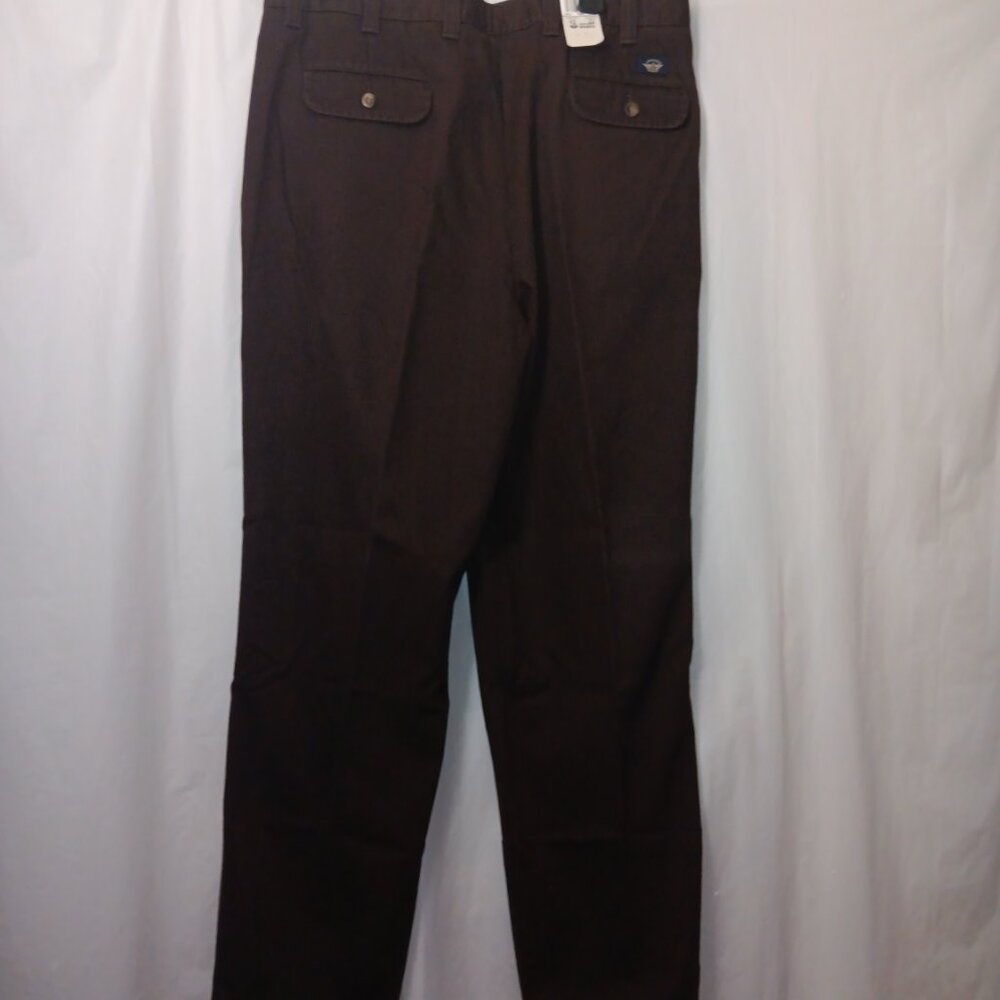 DOCKERS KHAKIS MEN'S BROWN PANTS - Picture 6 of 8